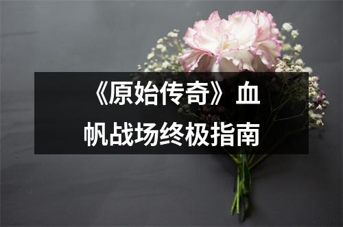 《原始传奇》血帆战场终极指南