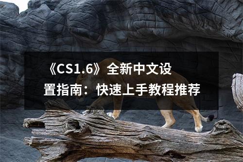 《CS1.6》全新中文设置指南：快速上手教程推荐